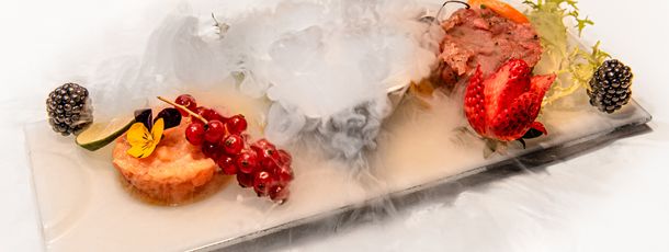 Zwei Sorten vom Tatar (Thunfisch/Lachs)