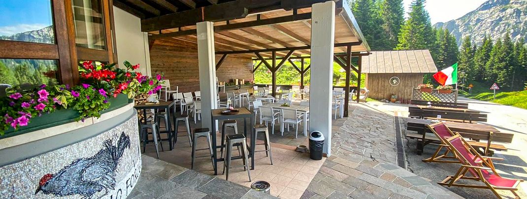 Hotelterrasse Sommer