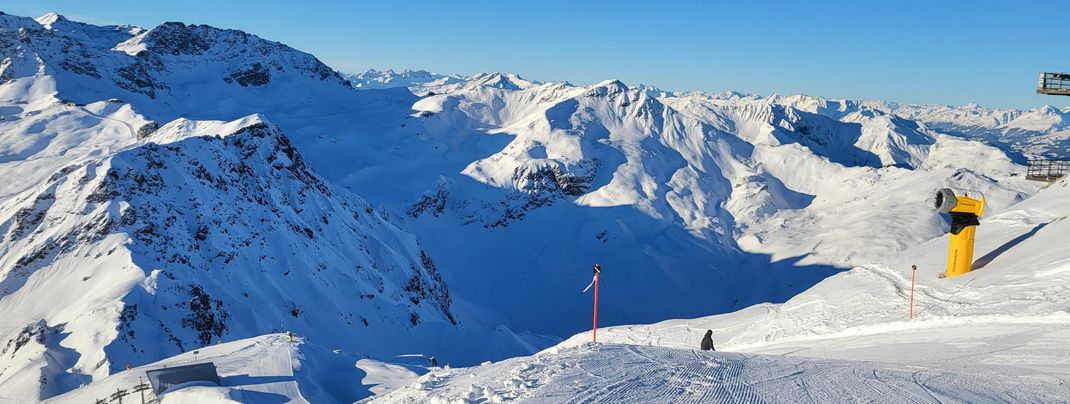 27 km schwarze Pisten gibt es im Skigebiet