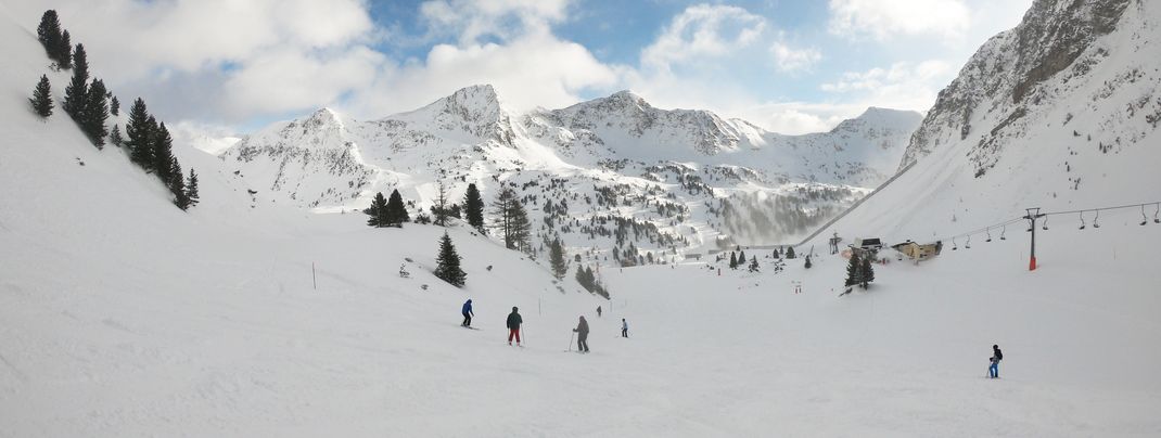 Unterwegs auf der blau markierten Gamsleiten 1 Abfahrt