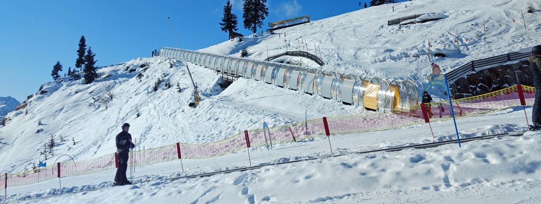 Many conveyor belts bring beginners back to the top.