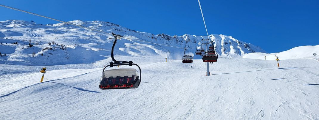 Auf den breiten Pisten fühlen sich Anfänger besonders wohl