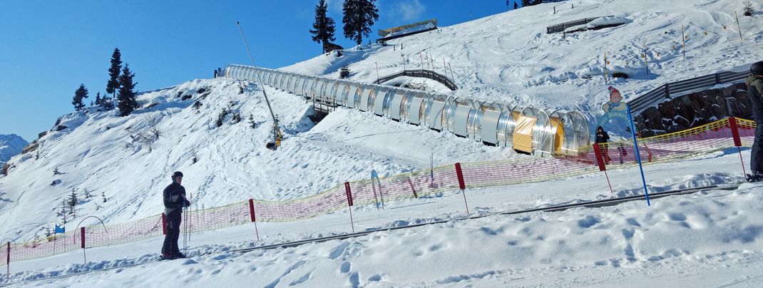 Praktisch: Im Anfängerbereich befinden sich mehrere Zauberteppiche.