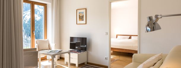 Wohnbereich mit Ausziehcouch