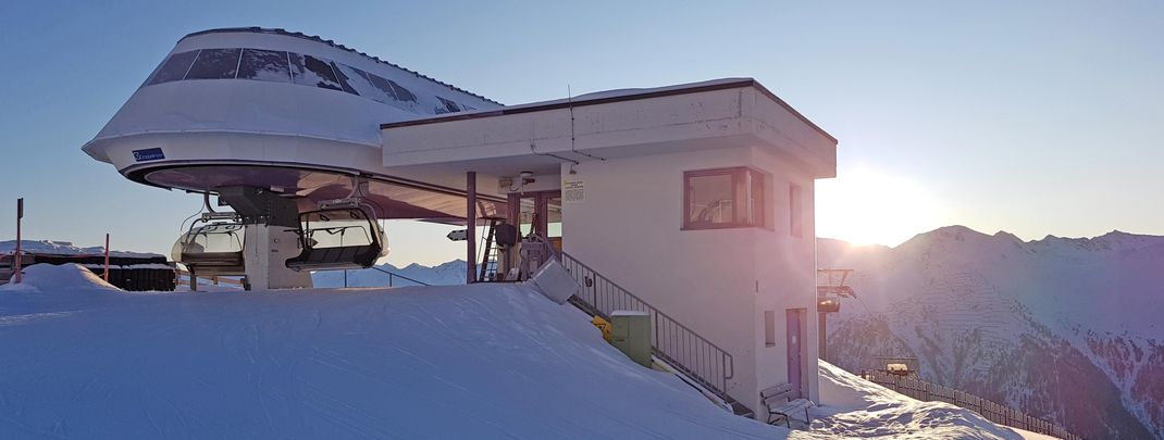 Der höchste Punkt im Skigebiet: die Bergstation der Alblittkopfbahn