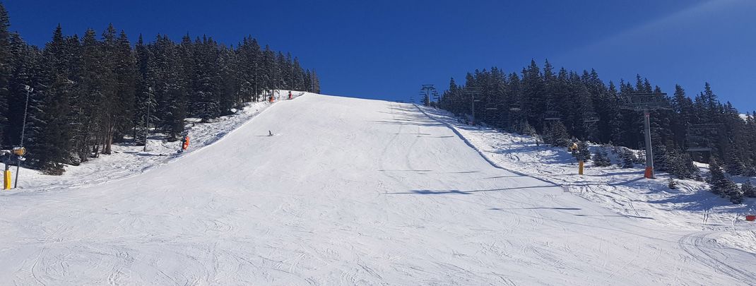 If necessary, snow-making facilities provide sufficient snow.