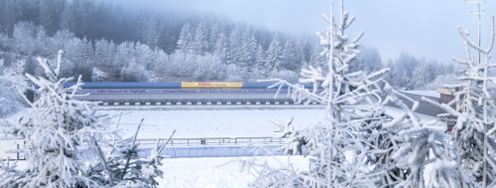 Sechs Weltcuprennen finden in der Oberhofer Biathlonarena am Rennsteig statt.