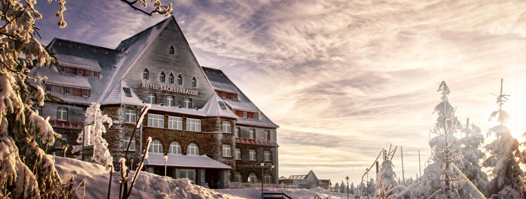 Relaxhotel Sachsenbaude im Winter