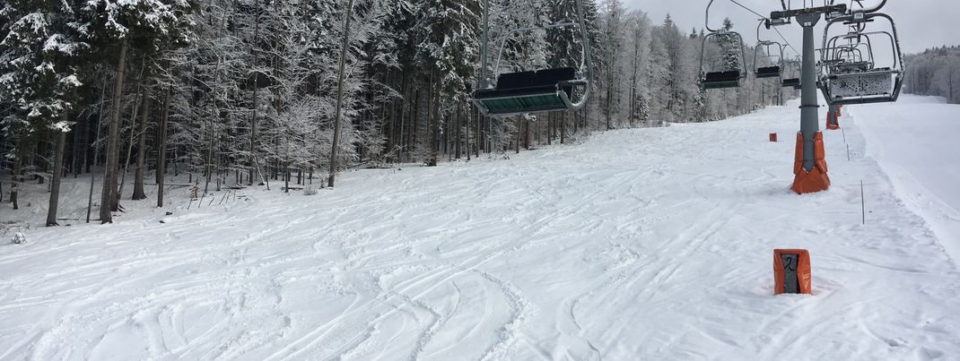 Ein Teil der Pisten, wie hier an der Almberg-Sesselbahn, wird für Freeride nicht präpariert.