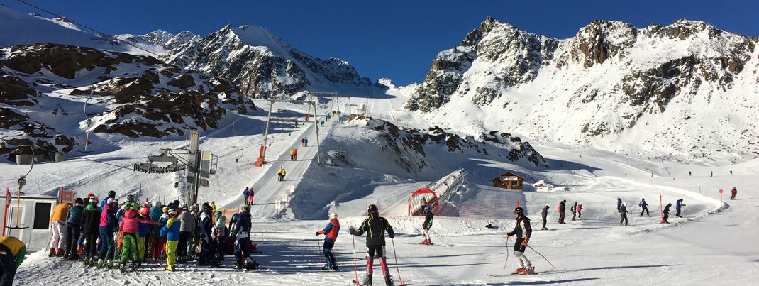 Übungsgelände an der Talstation Brunnenkogel Schlepplift