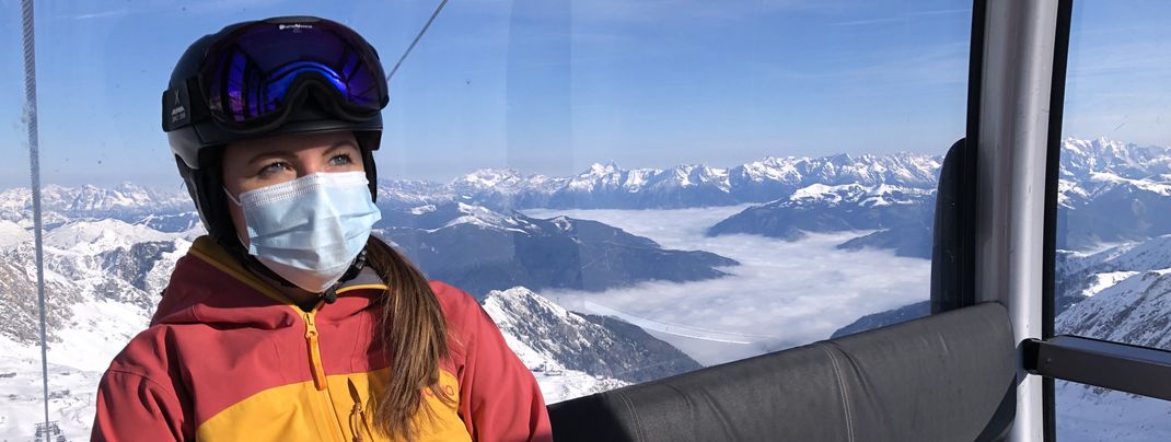 In Gondeln ist in vielen Ländern Maskenpflicht.