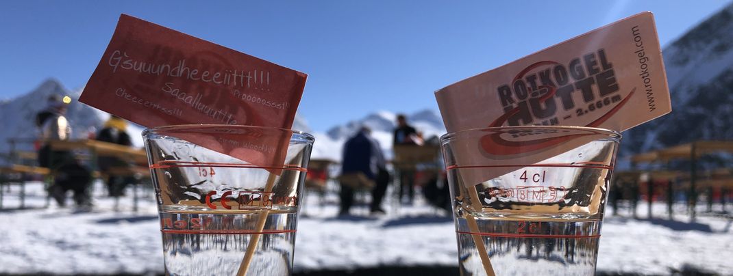 Platz in der Sonne an der Rotkogelhütte