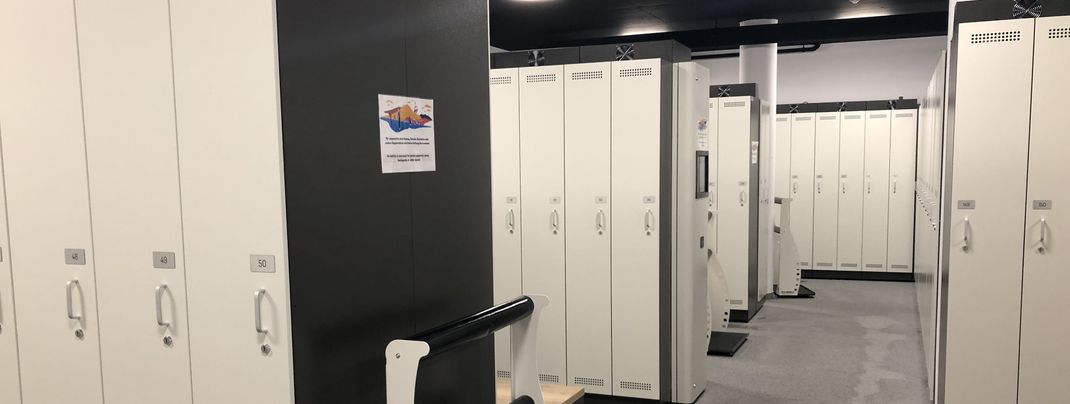 Skidepot im Untergeschoss des B-Active Centers