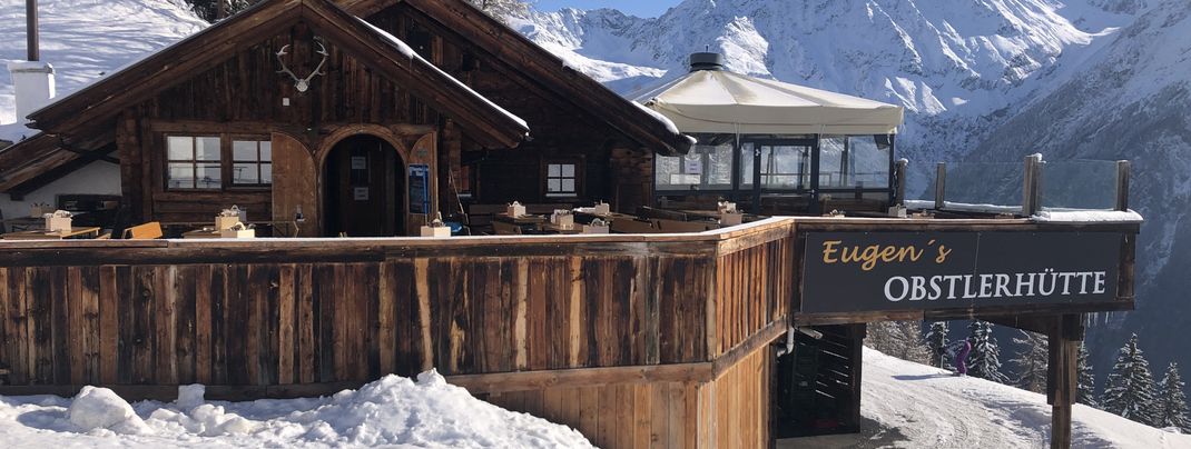 Eugen's Obstlerhütte can be found at the Rotkogl gondola in Hochsölden.