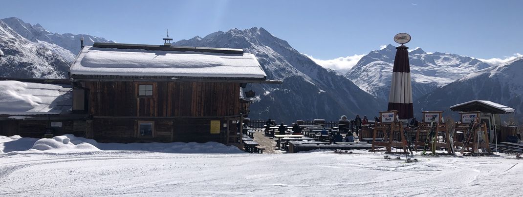 Sonnig gelegen ist die Gampe Alm.