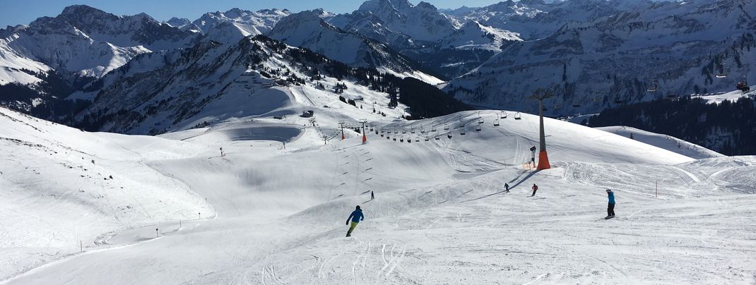 Ein großes Pistenangebot wartet auf die Skifahrer in Damüls-Mellau.