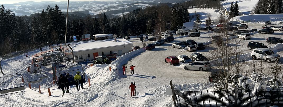 Parkplatz beim Einstieg Schwarzenberg