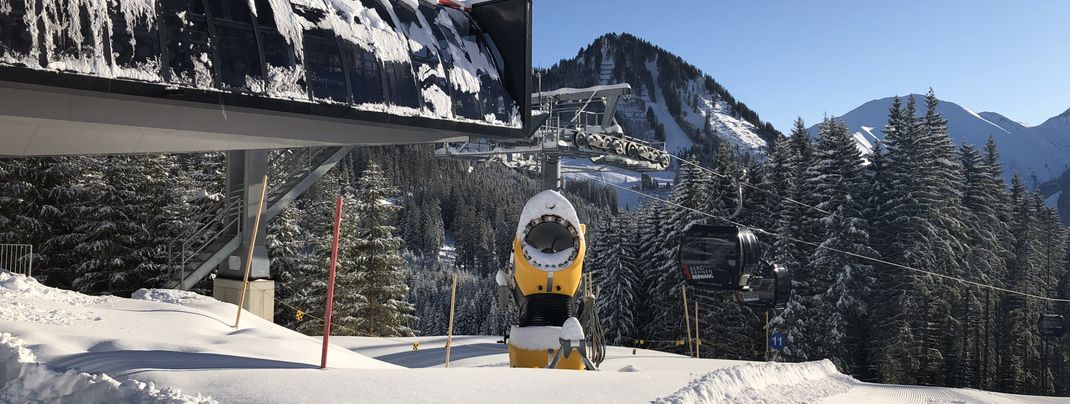 The Obere Karbahn makes the ski circuit to Thaneller and Rastkopf much more attractive.