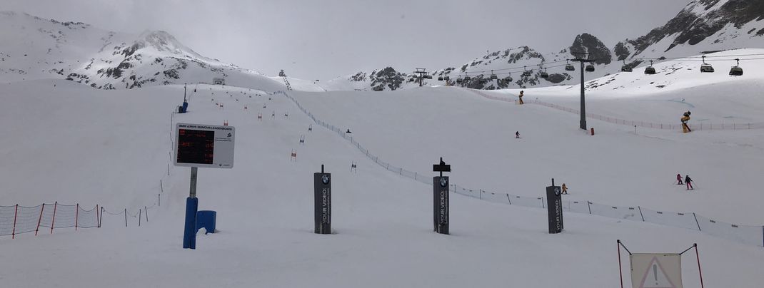There is a ski movie run and race track at the Giggijoch