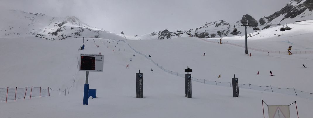 Ski movie track at the Giggijoch