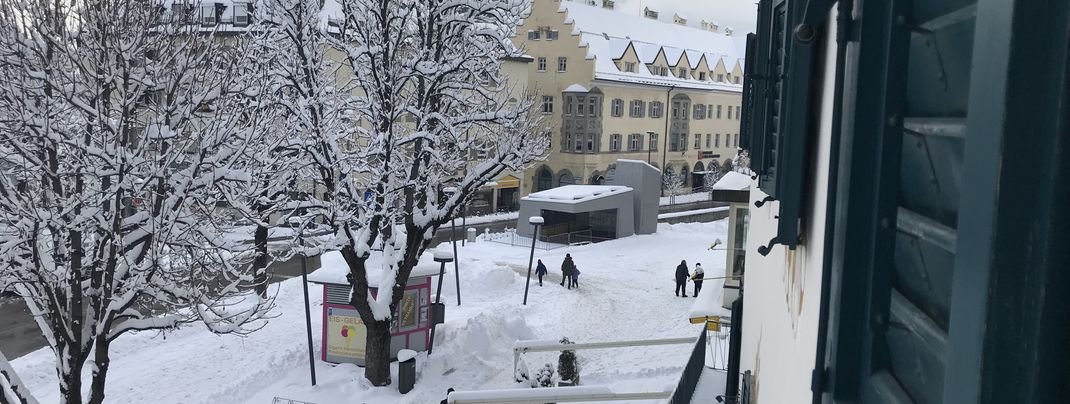 Ausblick vom Hotel Corso auf den Graben Bruneck