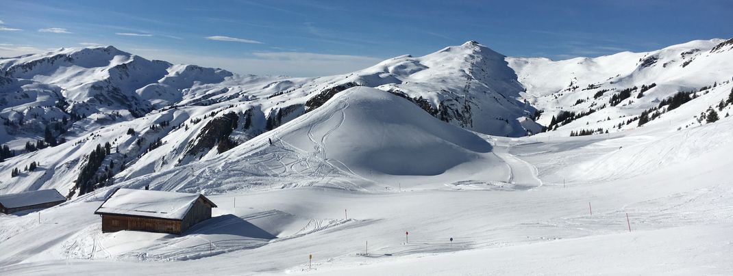Durchschnittlich 9 Meter Schnee fallen pro Saison in Damüls.