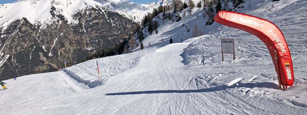Die Funslope ist für Groß und Klein einfach zu bewältigen.