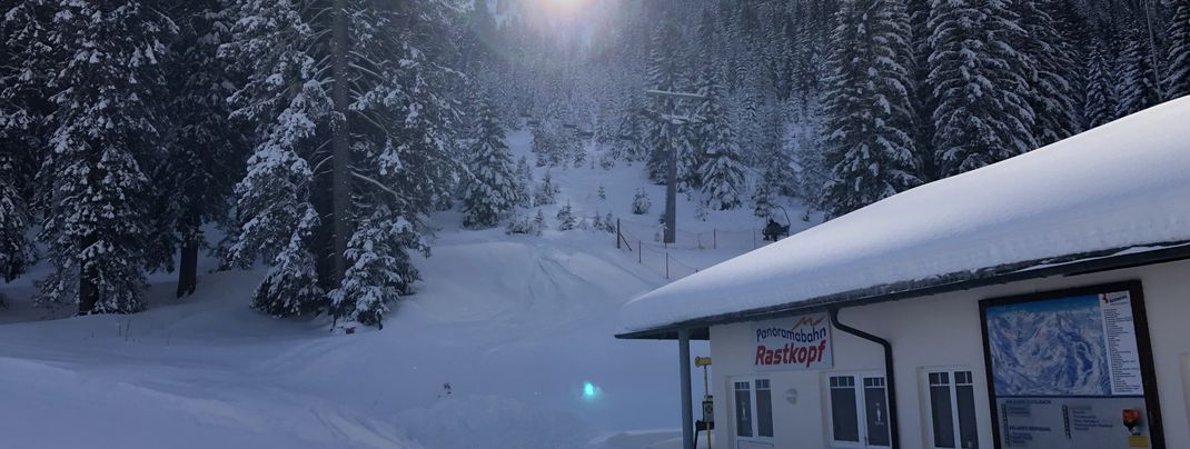 An der Rastkopfbahn gibt es anspruchsvollere Pisten.