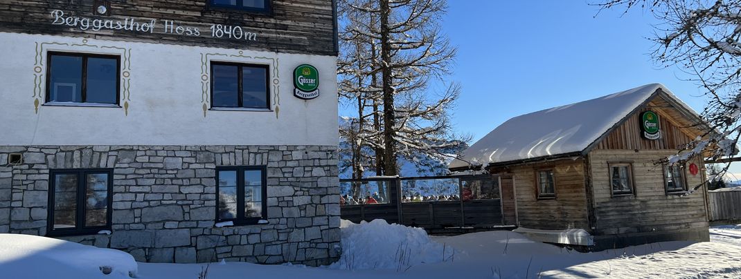 Urige Hütten laden zur Einkehr ein.