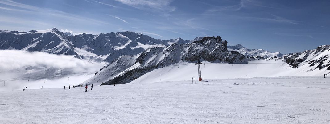 Rund 70 Pistenkilometer sind in Sölden blau markiert.