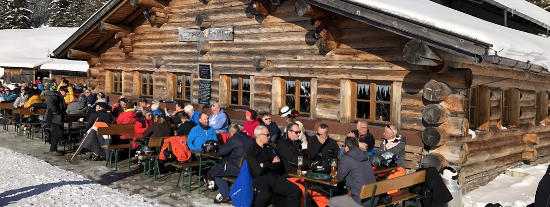 At the Hochalm you can enjoy the sun and a wonderful view over the Berwang valley.