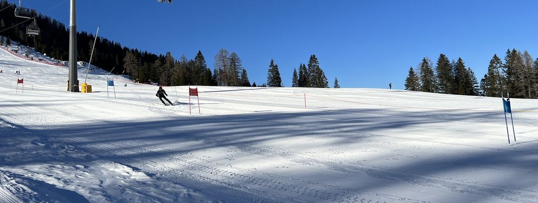 Der Slalomkurs mit Self-Timer macht nicht nur Kindern Spaß.