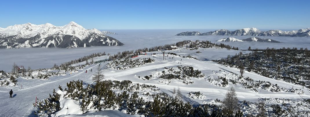 The Panorama slopes around Schafkogel are easy to handle.