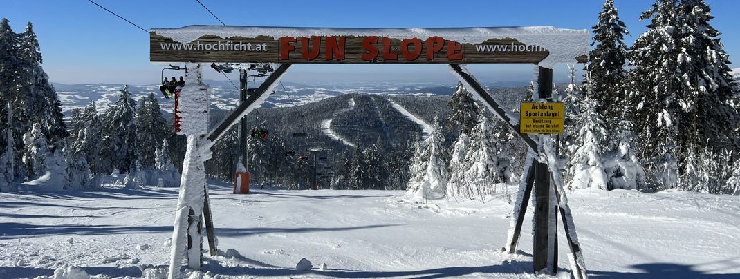 Die Fun Slope am Hochficht war bei unserem Besuch geschlossen.