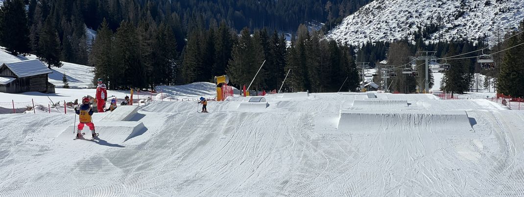 Es gibt Obstacles in verschiedenen Schwierigkeitsstufen.