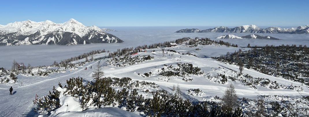 Die Panoramapisten am Schafkogel sind leicht zu bewältigen.