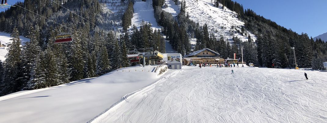 Wenn die Kids schon etwas Übung haben, ist die Abfahrt am Egghof Sun Jet der nächste Schritt.