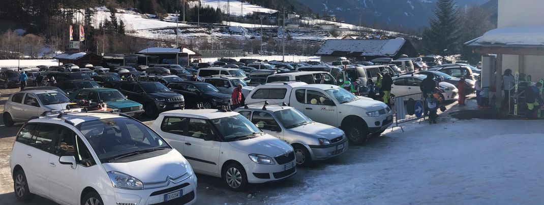 There is a free car park in the valley with friendly parking attendants.