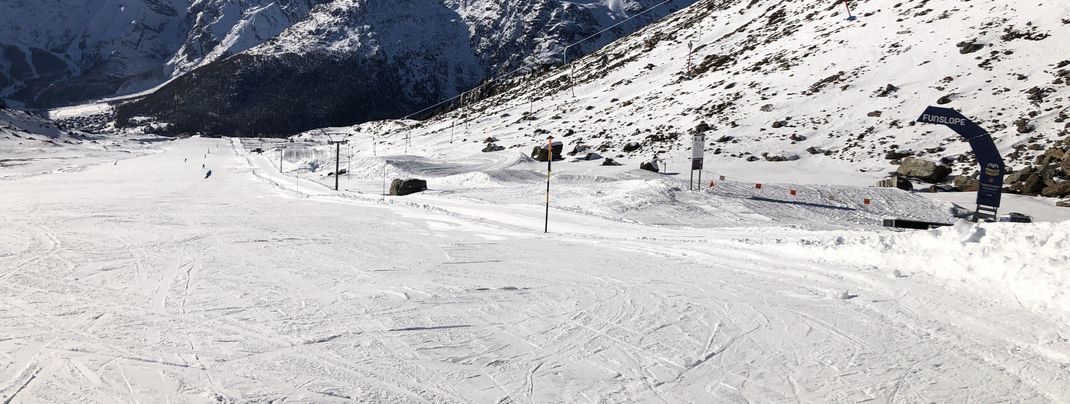 The fun slope is located next to the button lift.