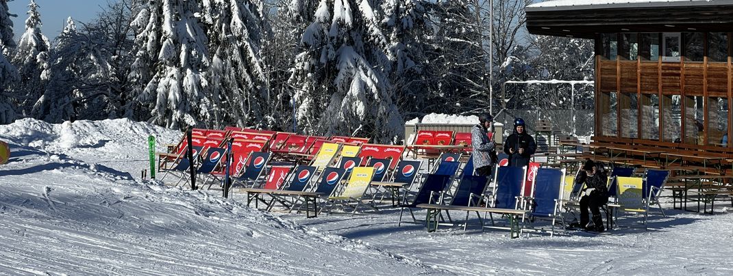 Liegestühle am Zwieseltreff
