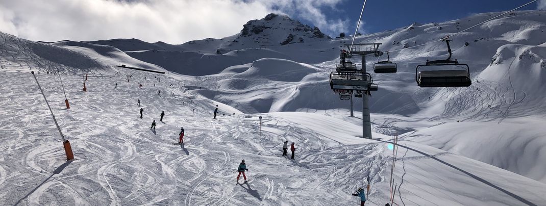 Rechts der Waidoffenbahn gibt es schöne Freeride-Möglichkeiten.