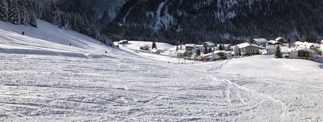 The slopes lead you from Bichlbach to Berwang and to Rinnen.