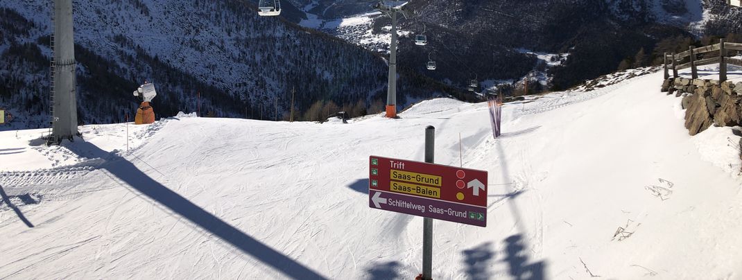 Die Beschilderung im Skigebiet ist ausreichend.