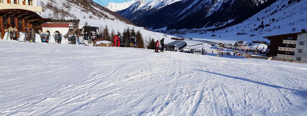 Wide slopes with low gradient are ideal for families!