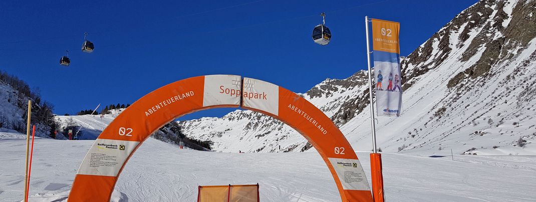 Der Soppapark ist dank seiner Aufmachung nicht zu übersehen.