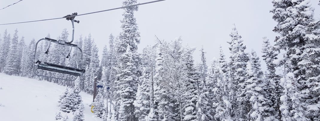 Fresh snow in Nakiska