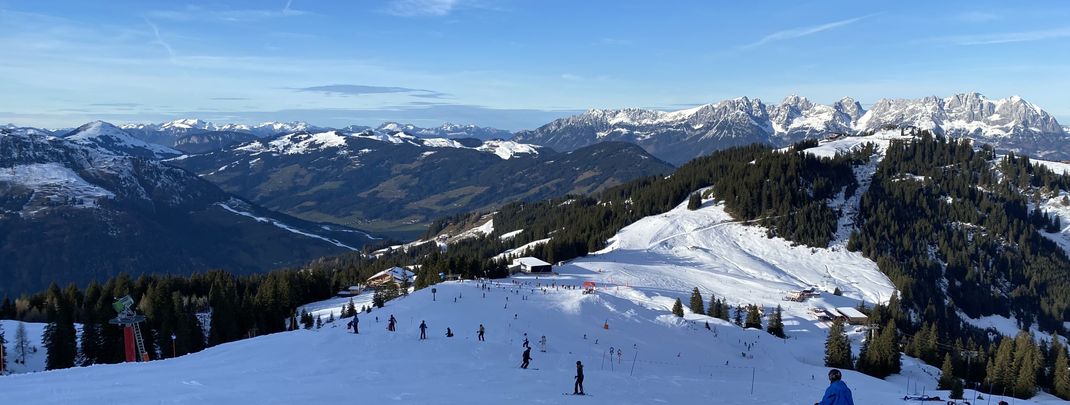 Perfekter Ausblick, um im Vorhinein schon mit der Familie zu besprechen, wo aufeinander gewartet werden soll.