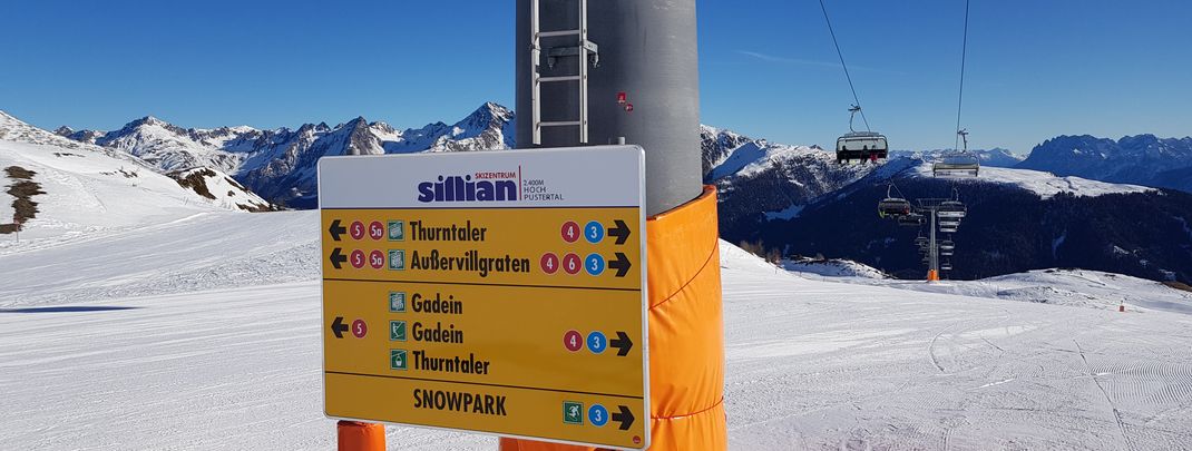 Die Beschilderung der Pisten und die Anzahl der Pistenmarkierungen ist absolut ausreichend.