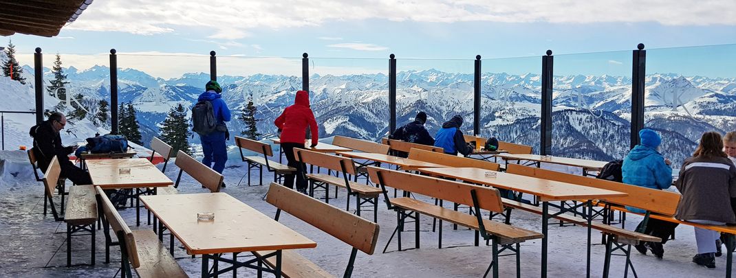 Traumhafte Sonnenterrasse vom Berggasthof Kammerkör.