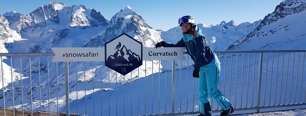 Photo Point Snowsafari at Corvatsch top station